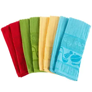 Lavish Home Set of 8 Cotton Kitchen Towels