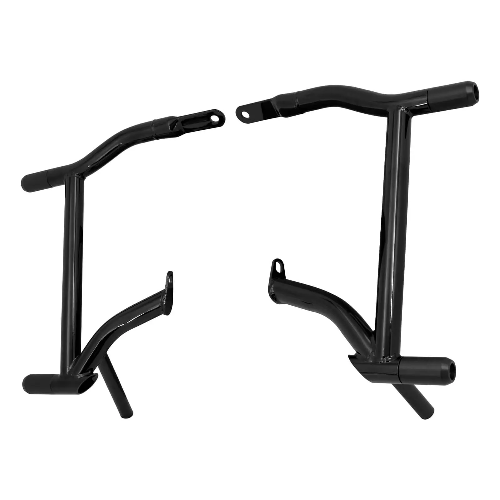 Mactions 100% Brand New Cast Iron 1.25 Inches Left & Right Rear Saddlebag Guard Crash Bars For Harley Touring 2009-2025