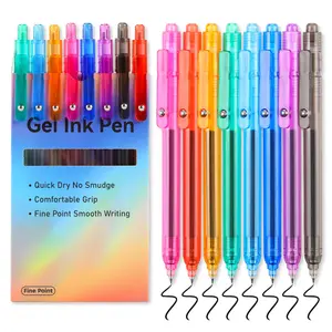 Gel Pens, 8pcs Cute Pens, Medium Point 0.5mm Pen, Black Ink Pens for Journaling, Aesthetic Pens, Gel Pens, Office Supplies, School Supplies