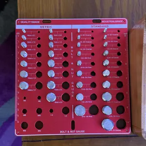 Metric & Standard Thread Checker, 42-point Thread Checker, Thread Size Identification Board, Hand Measuring Tool for Efficient DIY Projects #TOP PICKS