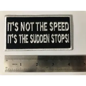 It's Not The Speed Motorcycle Vest Patch