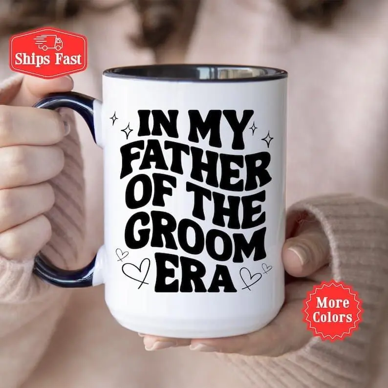 In My Father of the Groom Era Mug, Father of the Groom Mug, Groom Dad Coffee Cup, Gift From Bride, Bridal Party Gifts, Wedding Day Gift