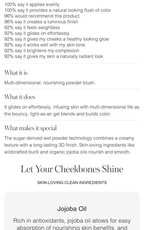 ReDimension Hydra Powder Blush Makeup with  Compact -       Organic Gel Nourishing Calcium French