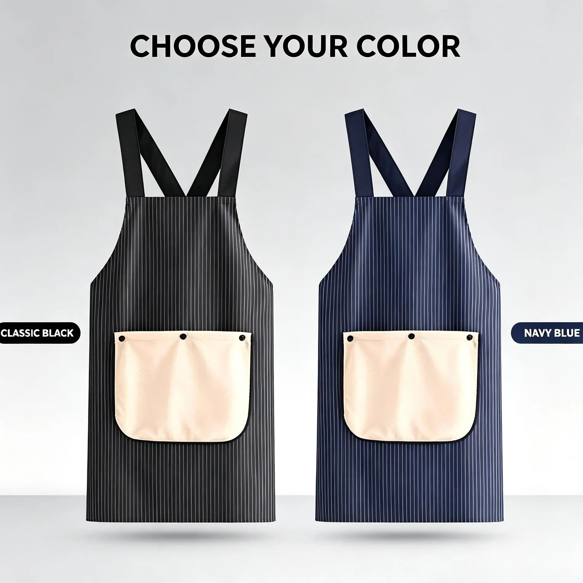 Apron with Pockets for Women and Men Cross Back Design with Towel Machine Washable Kitchen Apron for Cooking Grilling Painting Cleaning Gardening