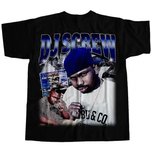 90's Dj Screw Rap Unisex Shirt Shortsleeve Menswear Tee, Casual Graphic Shirt, Gift for Men, Gift for Women