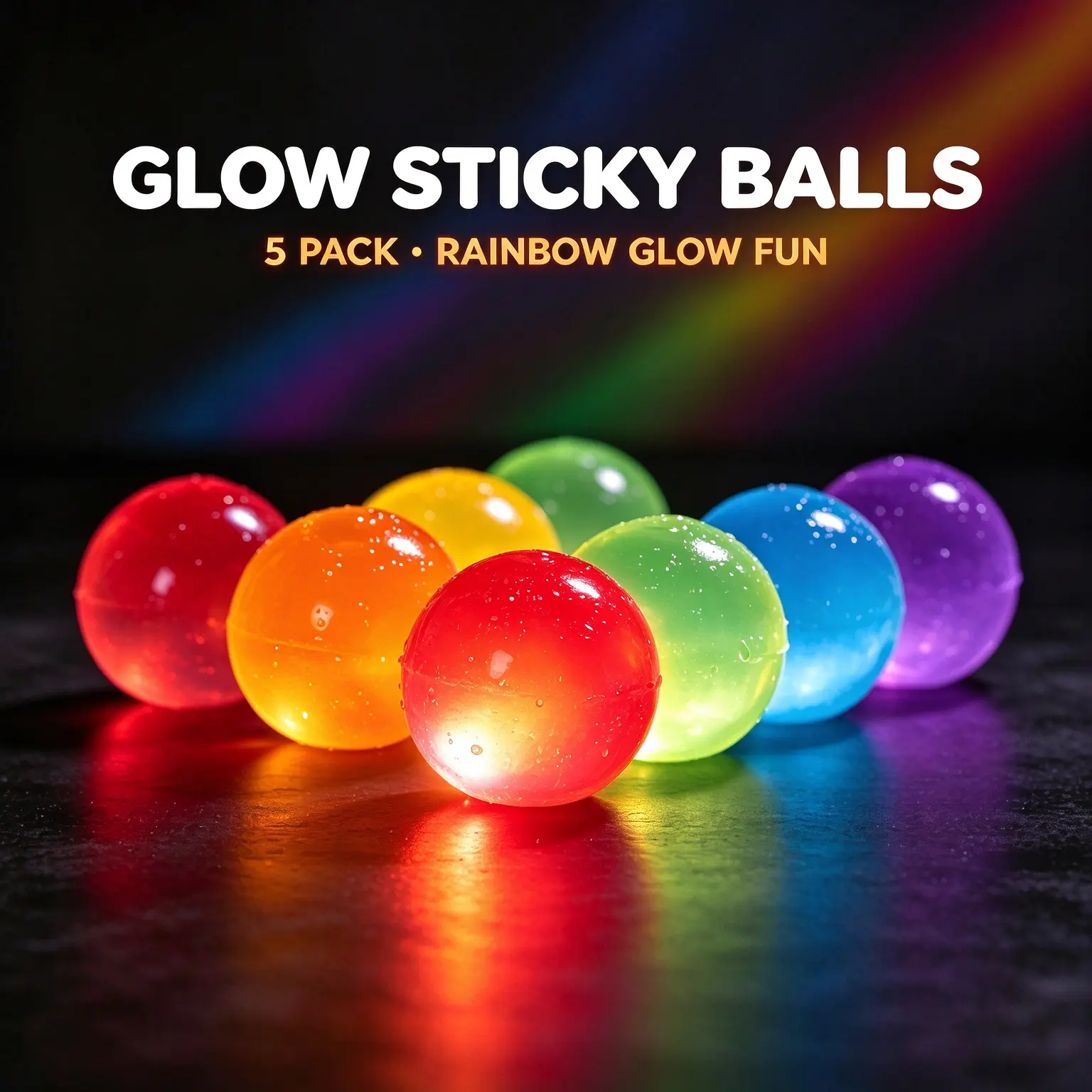 Glow Sticky Balls 5