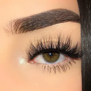 Gabriela Lashes: style “ADORE” (1 pair) 3D Mink Lash Strip, 16mm, Medium Length, Round Wispy Eyelashes, High quality & Reusable