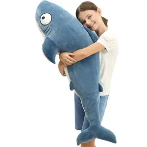 Shark Design Plush Toy, Huggable Collectible, Soft & Cute Huggable Stuffed Animal, Lovely Ocean Theme Decoration, Perfect Gift for Kids & Collectors