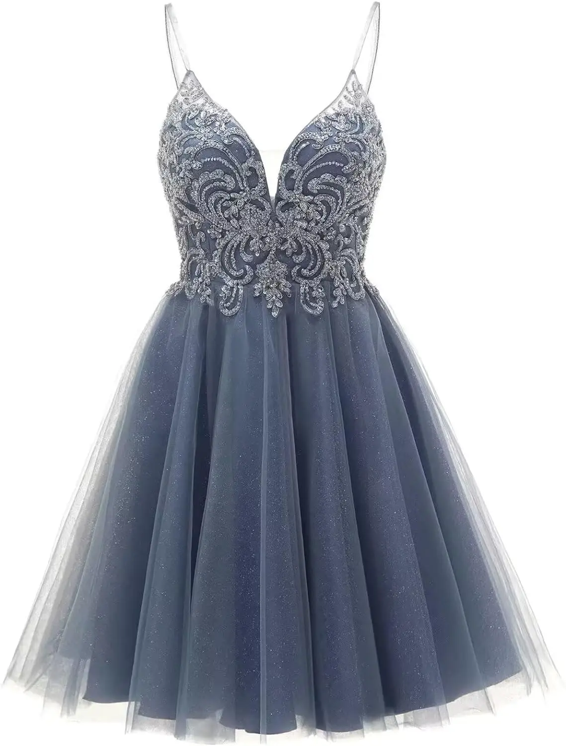 Rjer Tulle Homecoming Dresses 2025 Short Prom Dress Teens Sparkly Party Cocktail Gowns Rjer