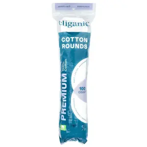 Cliganic Premium 100% Cotton Rounds, 100 Count