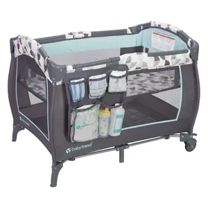 Baby Trend Trend-E Nursery Center Playard Portable Crib w/ Bassinet, Doodle Dots Baby Trend Trend-E Nursery Center Playard Portable Crib w/ Bassinet, Doodle Dots