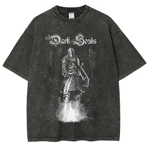 Dark Souls Game Vintage Tee 90s Graphic Tees Men's t Shirts Graphic Tee t Shirts Funny Graphic Tee Good Graphic Tees Men's Graphic Tees Streetwear Outfits Men Vacation Outfits Oversized Tshirt Men