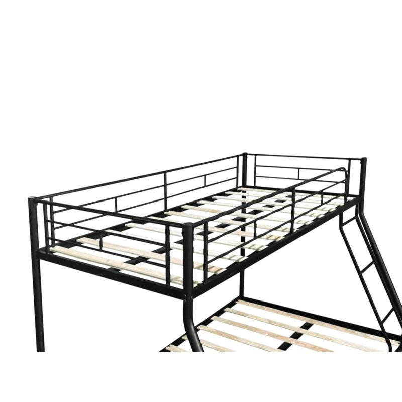 Metal Twin over Full Bunk Bed/ Heavy-duty Sturdy Metal/ Noise Reduced/ Squeak Free/ Wooden Slat/ No Box Spring Needed