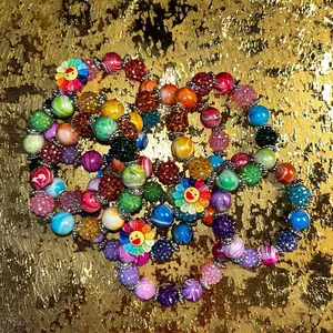 Rainbow Smiley Bracelet Set