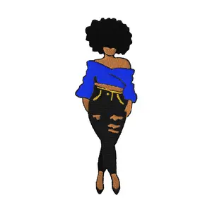 Classy Lady Embroidered Iron-on Patch