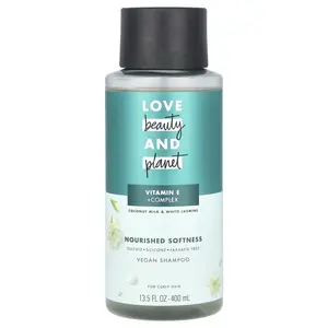 Love Beauty and Planet Vegan Shampoo, For Curly Hair, Coconut Milk & White Jasmine , 13.5 fl oz (400 ml)