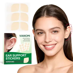 48 patches Silicone Ear Corrector Patches, Invisible Ear Tape, High Elasticity Support for Ear Shaping and Contouring, Wear Beauty Accessories