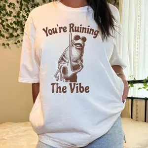 Marcus The Worm T-Shirt, You're Ruining The Vibe Marcus The Worm Meme Shirt, Marcus The Worm Merch, Funny Meme Shirts, Brain Rot Tee, Gift for Men and Women