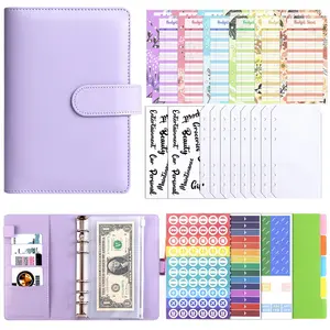 Macaron Color Kids Money Saving Book, A6 Size Financial Planner Journal for Coin & Bill Storage, Child-Friendly Cash Tracking Notebook with Clear Financial Records