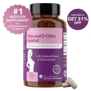 Myo-Inositol & D-Chiro Inositol Supplement for PCOS and Hormonal Balance with Ashwagandha for Women & Vitamin D3