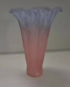 Blue & Pink Lily Lamp Shade – 1⅜" Fitter