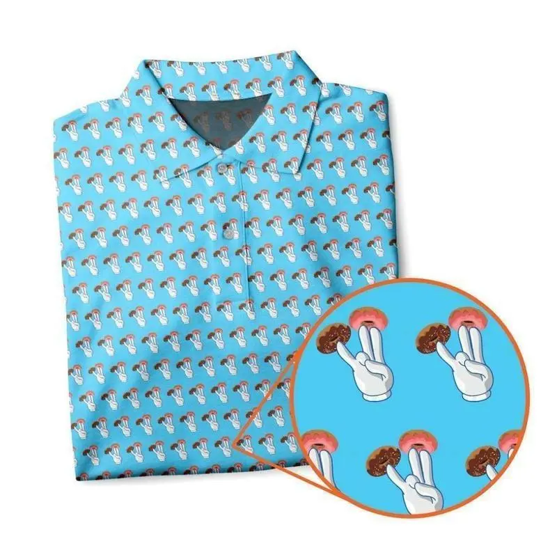 Funny Golf Polo Shirt Featuring “2 in the Pink 1 in the Stink” Shocker Design, Perfect Gift for Golf Players Who Love Humor