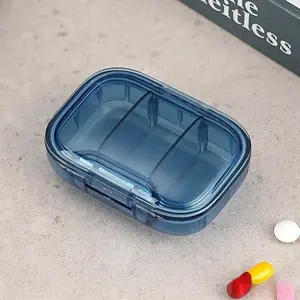 1Pcs Mini Pill Storage Box - Ultra-Compact, 3-Grid, Dustproof Weekly Medicine Organizer, Vitamin Organizer and Secure Tablet Container for Easy Daily Doses - Portable and Lightweight Design for Travel or Home Use