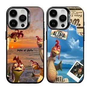 Funny Chicken J-Joe S-Surf Phone Cases For iPhone 17 16 15 14 13 12 11 Promax Pro Air Plus Shockproof Cover Black IMD Casing Protection Best Gifts For Valentine Christmas Birthday Halloween