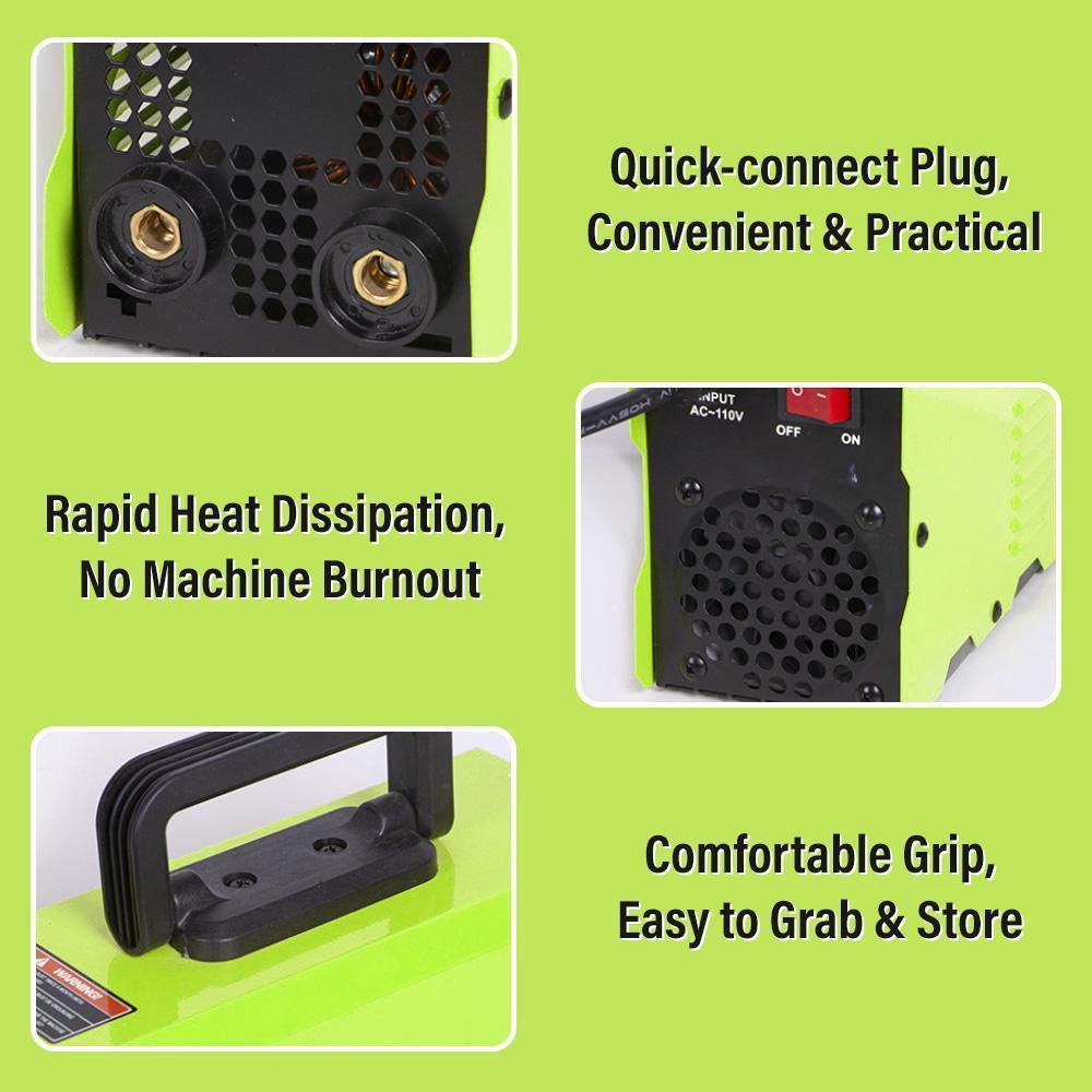 Portable 110V Stick Welder, IGBT Inverter Welding Machine with LCD Display, Auto Current Matching, Beginner Friendly Arc Welder Kit