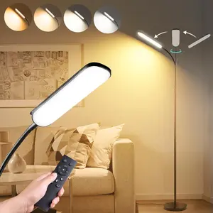 18W 1800LM Super Bright LED Floor Lamp with Remote & Works with Smart Plug, Dimmable Timing Eye Caring Reading Standing Lamps for Living Room Bedroom Office