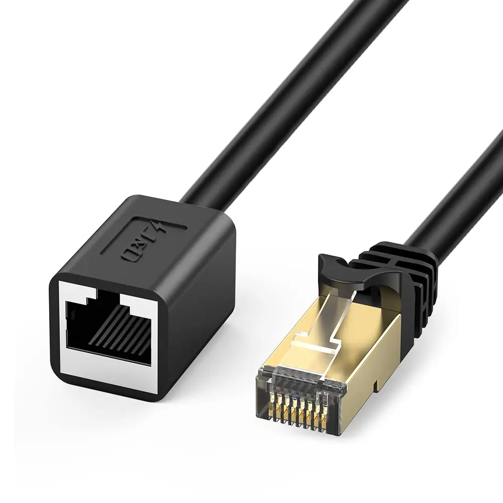 Ethernet Extension ,  6 Ethernet Extender  Adapter (6 ) Support Cat6 / Cat5e / Cat5 Standards, RJ45 Cords Shielded Male to Female