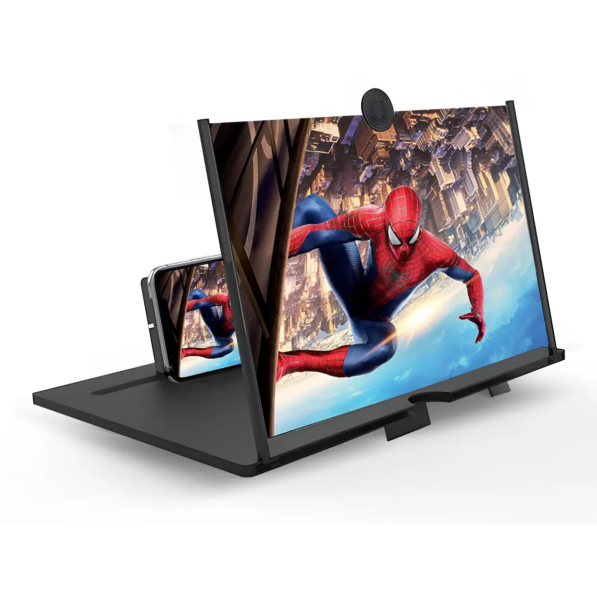 Mobile Phone Magnifier - Ultra-HD Screen Magnifier for Easy TV Viewing Orientation for Landscapes Use Eye Protection Full-Screen Mobile Phone Magnification-12" Stand Cellphone