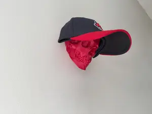 Wall Mounted Hat Holder - 3D Printed Skull Decor - Easy Instillation Cap Organizer