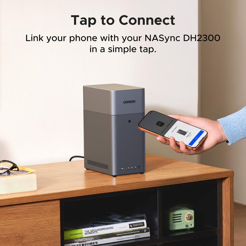 【LIVE ONLY】UGREEN NASync DH2300 2-Bay Desktop NAS, Support Capacity 60TB (Diskless), Remote Access, AI Photo Album, Beginner Friendly System, 4GB LPDDR4X RAM,1GbE, 4K HDMI, Network Attached Storage(Diskless),TikTokShopBlackFriday ,TikTokShopHolidayHaul
