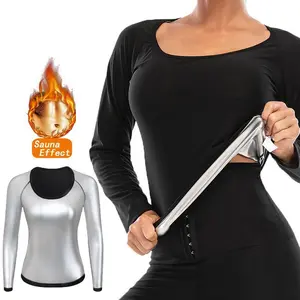 SaunaSuitWomenGymClothingforSweatingWeightLossFemaleSportsActiveWearSlimmingTracksuitWorkoutFitnessSportswear