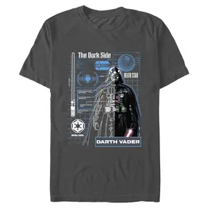 Mens Star Wars Vader Blueprints T Shirt