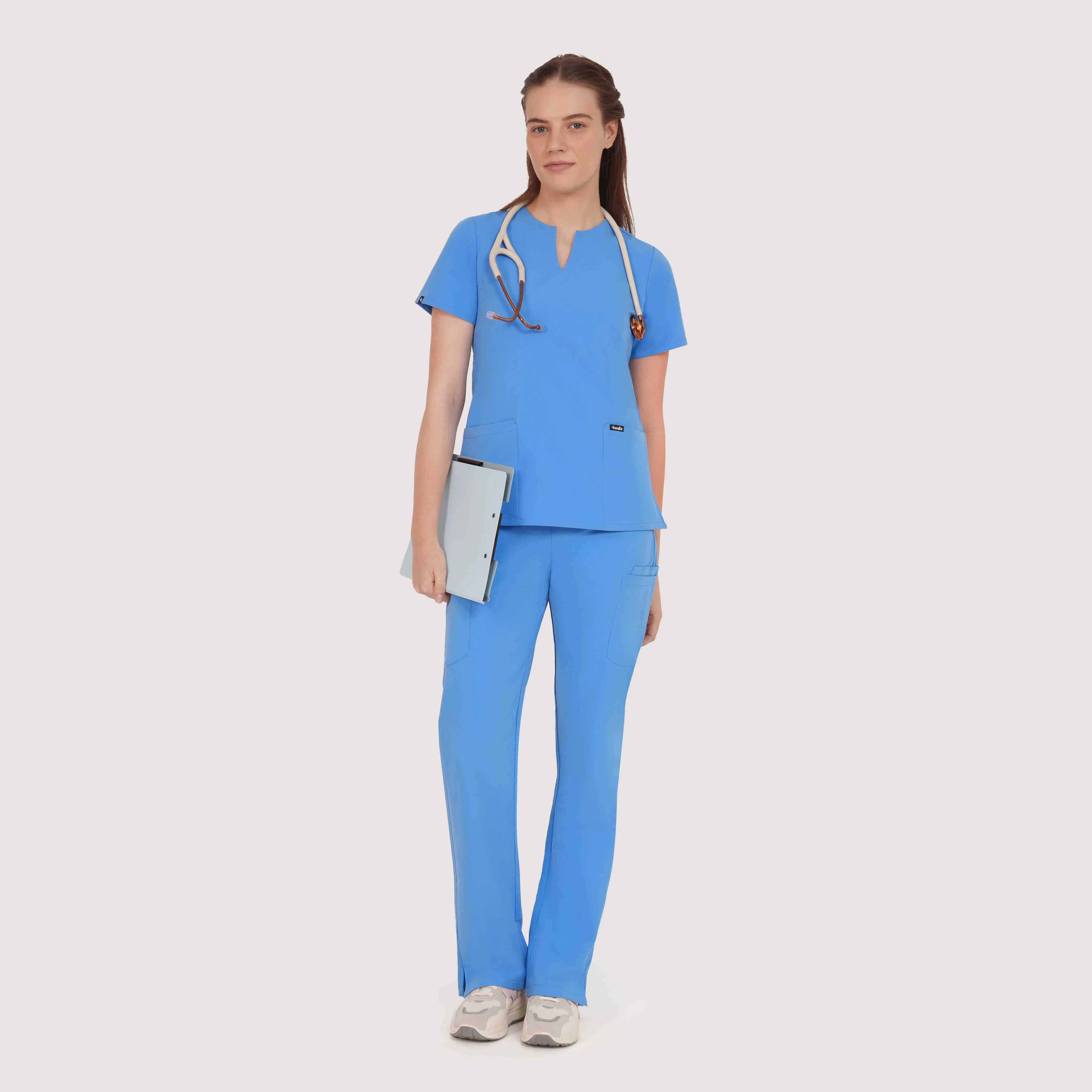 Nexa Six-Pocket Scrub Top