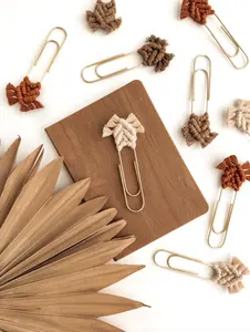 Macrame Bookmark - Planner & Bullet Journal Accessory - Gifts for Readers & Book Lovers - Handmade, Eco-Friendly, Plastic-Free, 100% Recycled Fibers