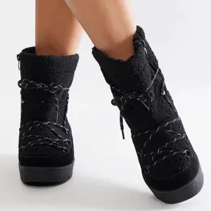 Women's Winter Snow Faux Fur Boots - Keep Your Feet Warm and Stylish - Girl, Footwear