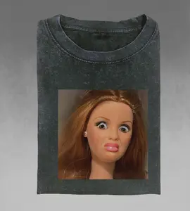 Vintage 90s Doll Face Meme Shirt Trendy, Specific Shirt Graphic Summer Fun Unique Doll Shirt