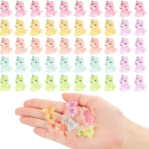 Luminous Mini Resin Unicorn Figurines, Set of 20, Glow-In-The-Dark Ornaments for Garden, Aquarium, Dollhouse, Party & Home Decoration, Garden Accessories