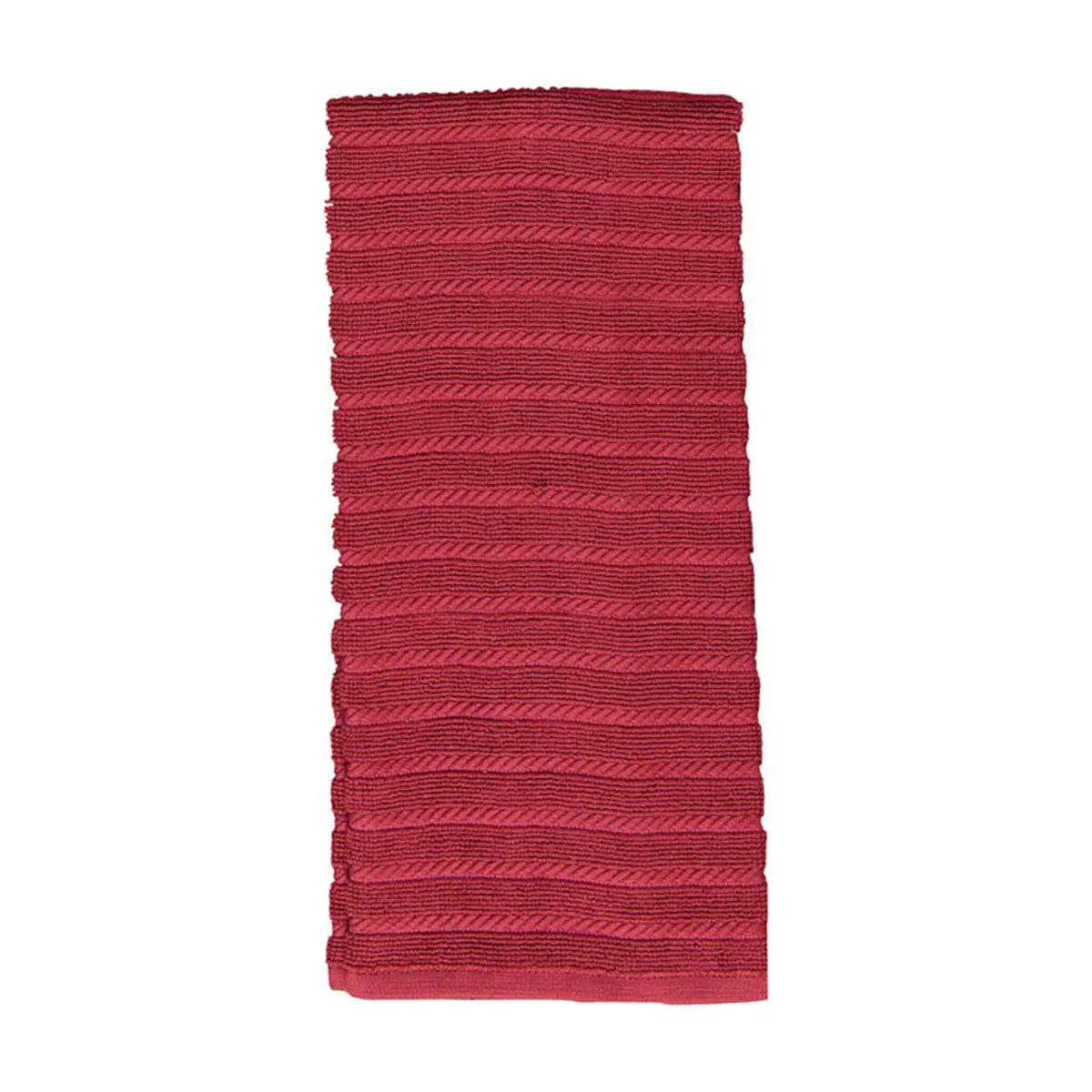 212 MAIN Marsala Cotton Kitchen Towels - Pack of 6, Ribbed Terry Cloth, Soft Cleaning Towel, Super Absorbent Reusable Home Cleaning Products, Drying Cleaning Cloths
