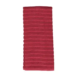 212 MAIN Marsala Cotton Kitchen Towels - Pack of 6, Ribbed Terry Cloth, Soft Super Absorbent Reusable Home Cleaning Products, Home Care Cloths