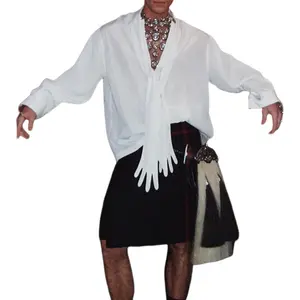 INCERUN Men's Pure Lust See-through Zip Shirt Rave Festival Club Fit