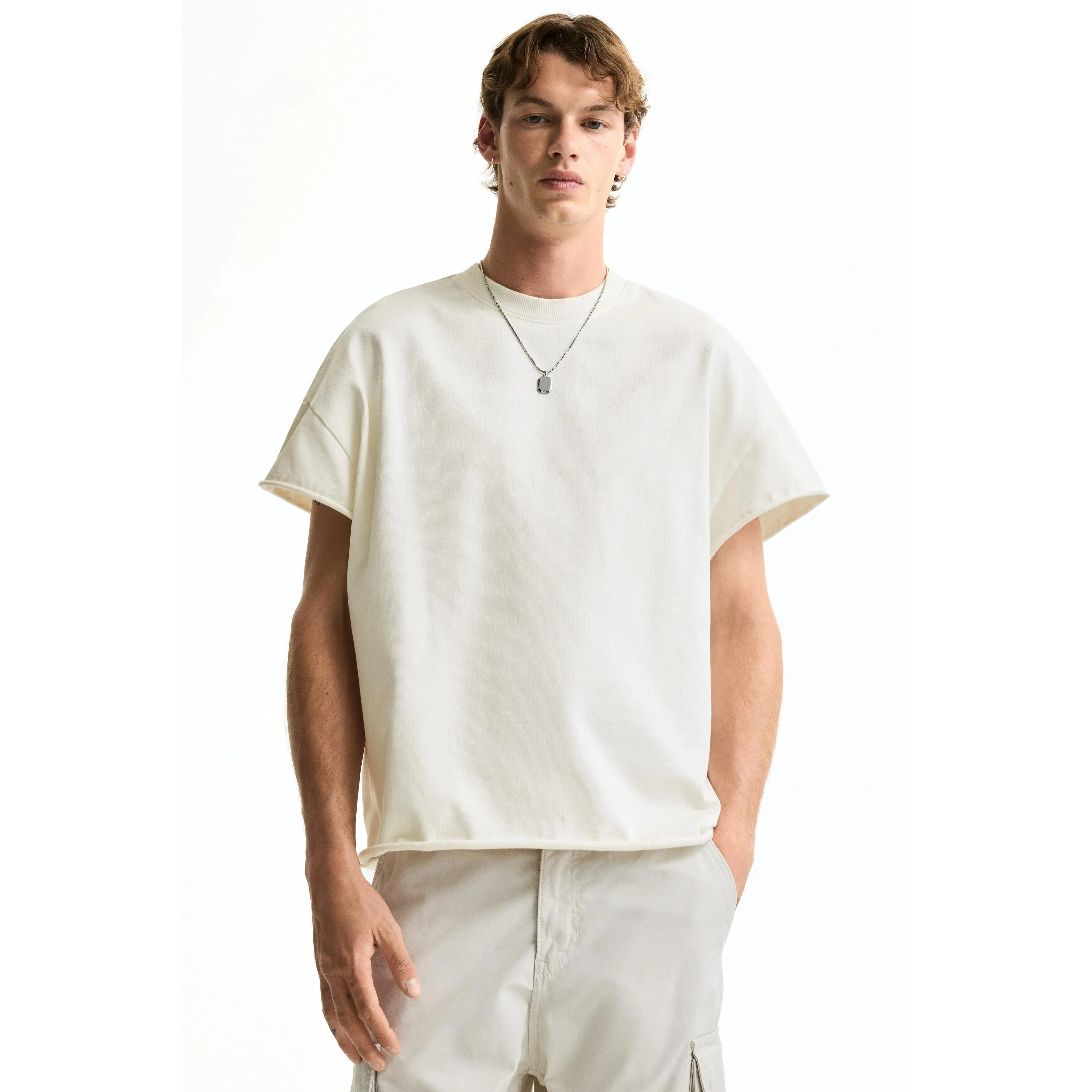 H&M Oversized Fit Cotton T-shirt