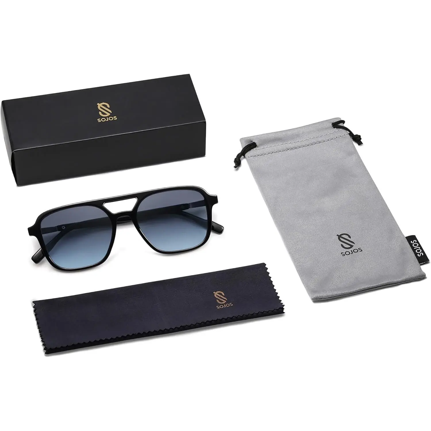 Retro Aviator Sunglasses for Women & Men - Trendy Rectangle Shades SJ2202, Stylish UV Protection Sun Glasses for Fashionable Outdoor Looks Retro Aviator Sunglasses for Women & Men - Trendy Rectangle Shades SJ2202, Stylish UV Protection Sun Glasses for Fashionable Outdoor Looks