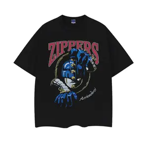 JoJo's Bizarre Adventure "Sticky Fingers" Heavyweight Vintage Tee 100% Cotton OVERSIZED Anime T-shirt Menswear Top printed shirts Crew Necks Casual Streetwear Black Baggy Crewneck Tshirt Tropical Shortsleeve Loose