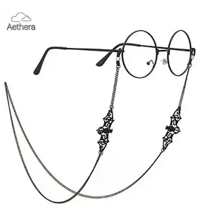 2026 New Unisex Gothic Bat Spider Eyeglass Chain Lanyard, Durable Fashion Sunglasses Necklace for Halloween Party, Outdoor Travel & Daily Use, TikTok Shop