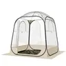 VEVOR Foldable High-Strength Bubble Tent, 63x63in 3-4 Person Roomy Space, Foldable UV-Resistant Rain-Proof Zip Top Waterproof Outdoor Pod with Floor Mat & Fast Airflow Control, Camping Shelter with Waterproof Zippers for Bubble Tent Experience