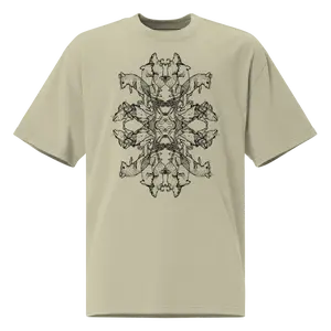 ETERNAL ENTANGLEMENT Oversized faded t-shirt LIGHT